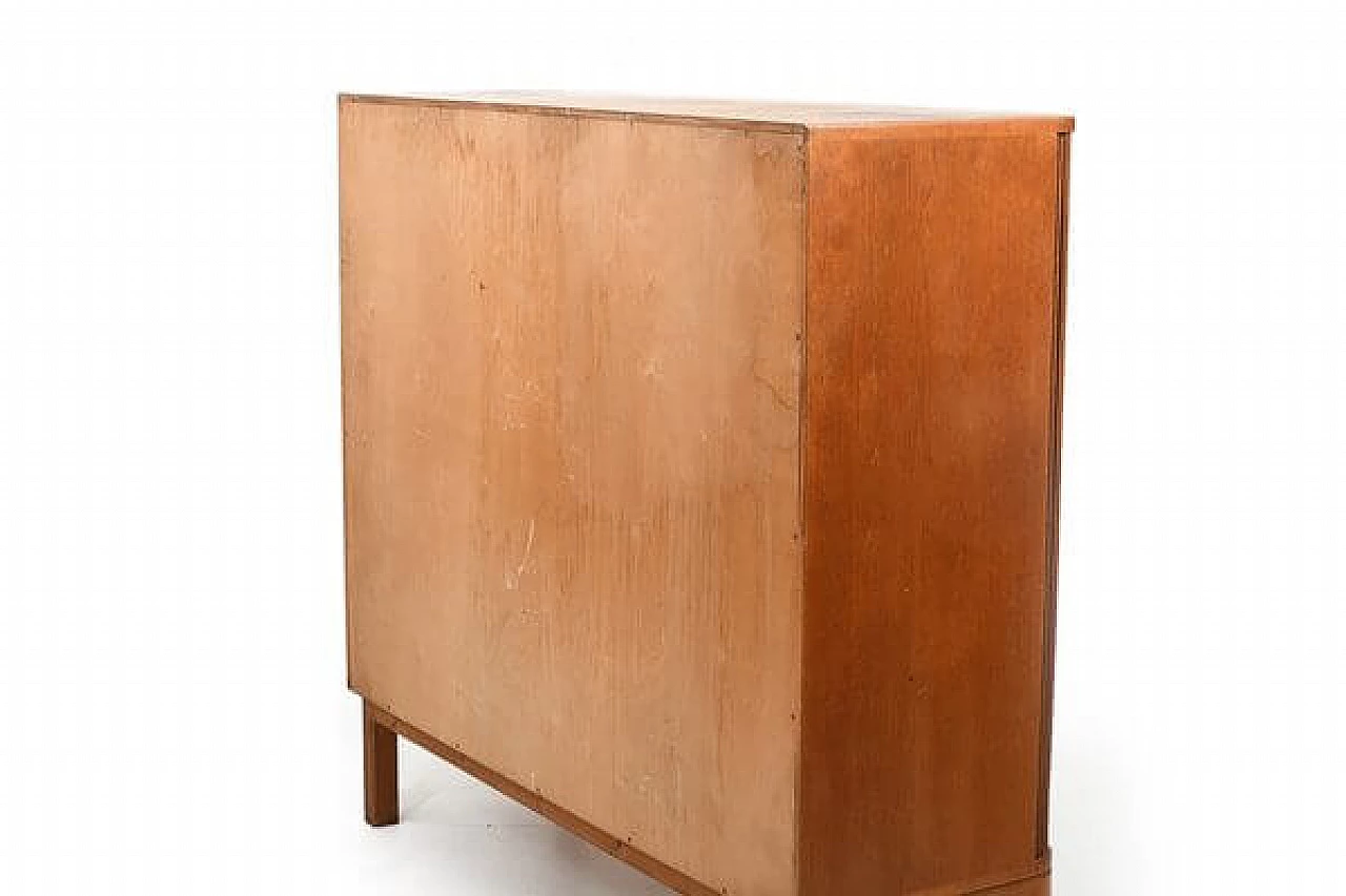 Credenza danese in teak con ante a serranda, anni '50 10