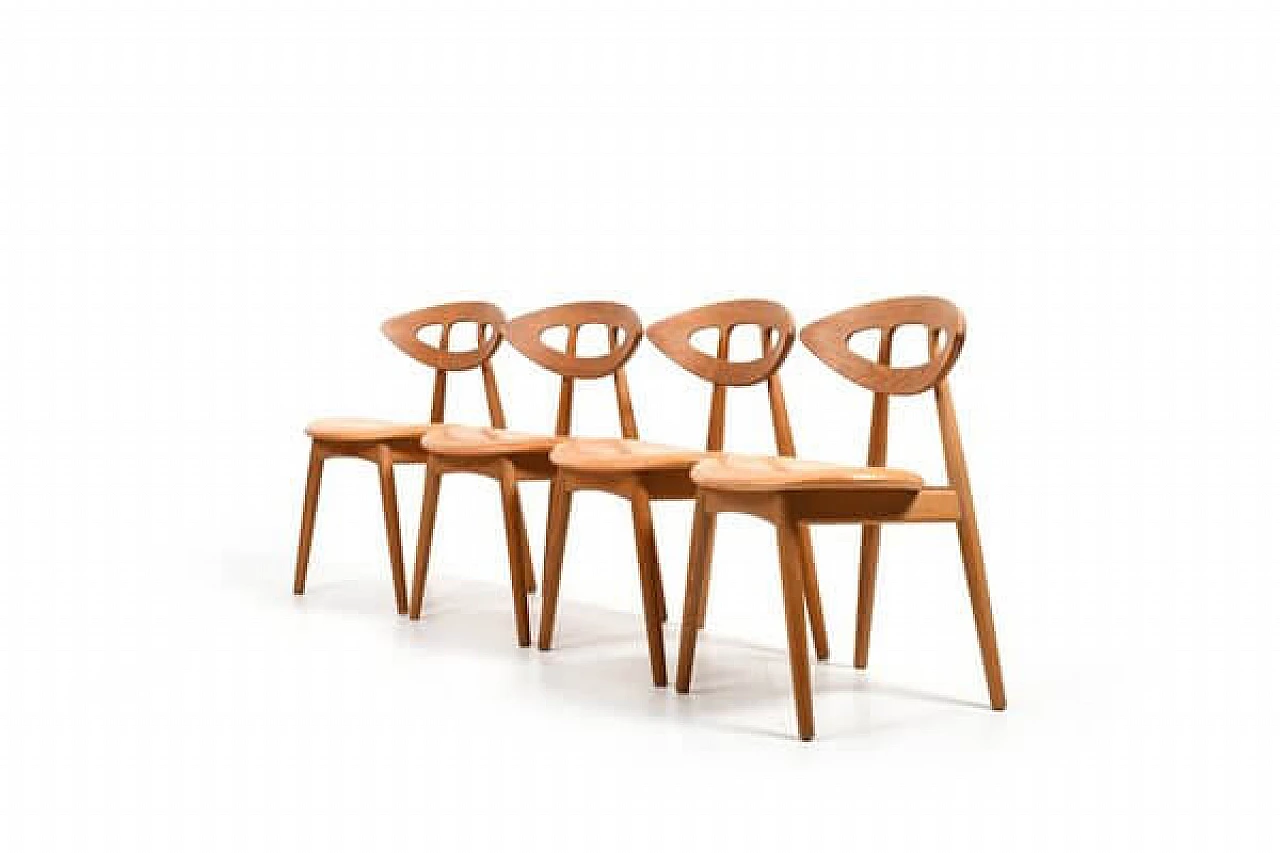 4 Eye 84 chairs by Ejvind A. Johansson for Ivan Gern Møbelfabrik, 1960s 1