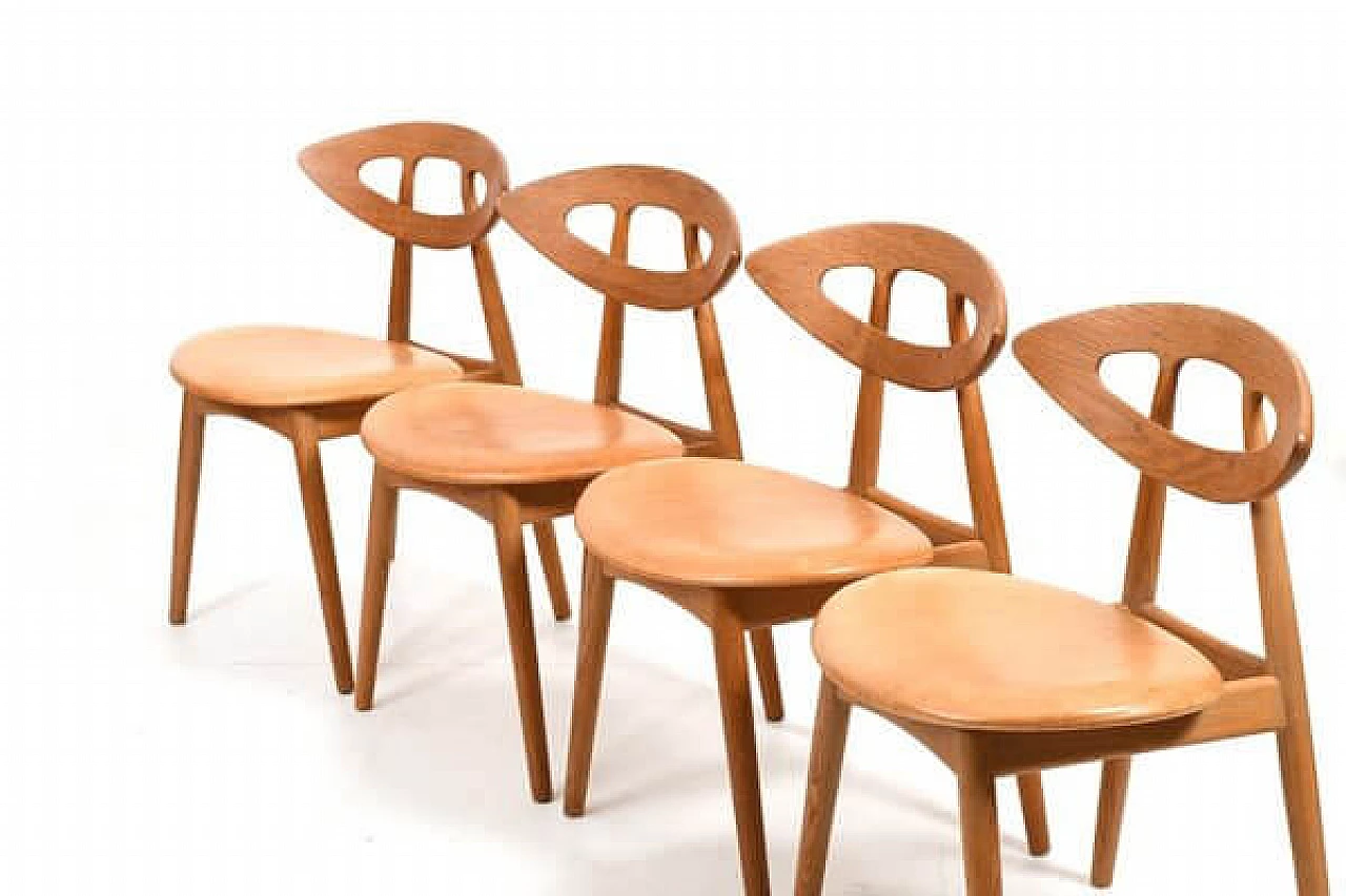 4 Eye 84 chairs by Ejvind A. Johansson for Ivan Gern Møbelfabrik, 1960s 2