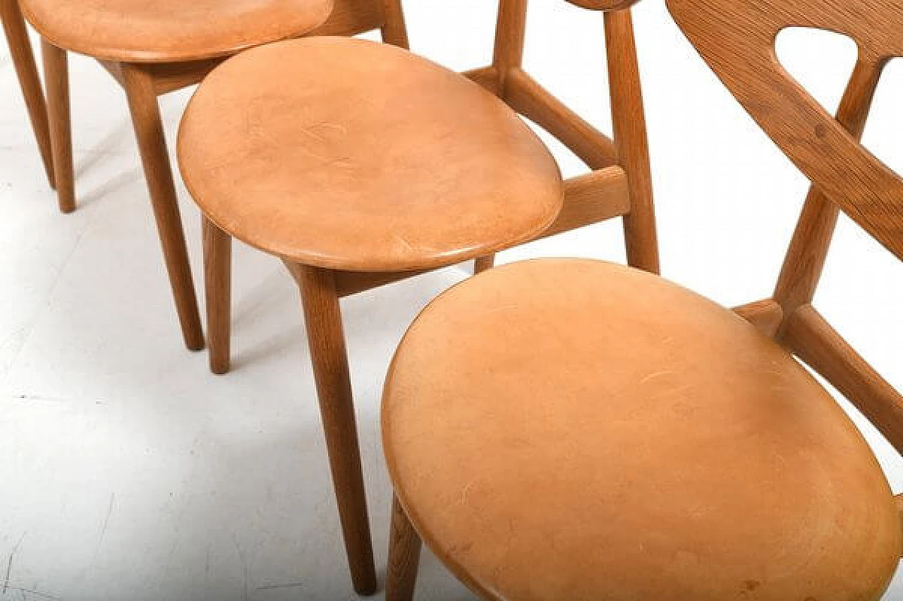 4 Eye 84 chairs by Ejvind A. Johansson for Ivan Gern Møbelfabrik, 1960s 3