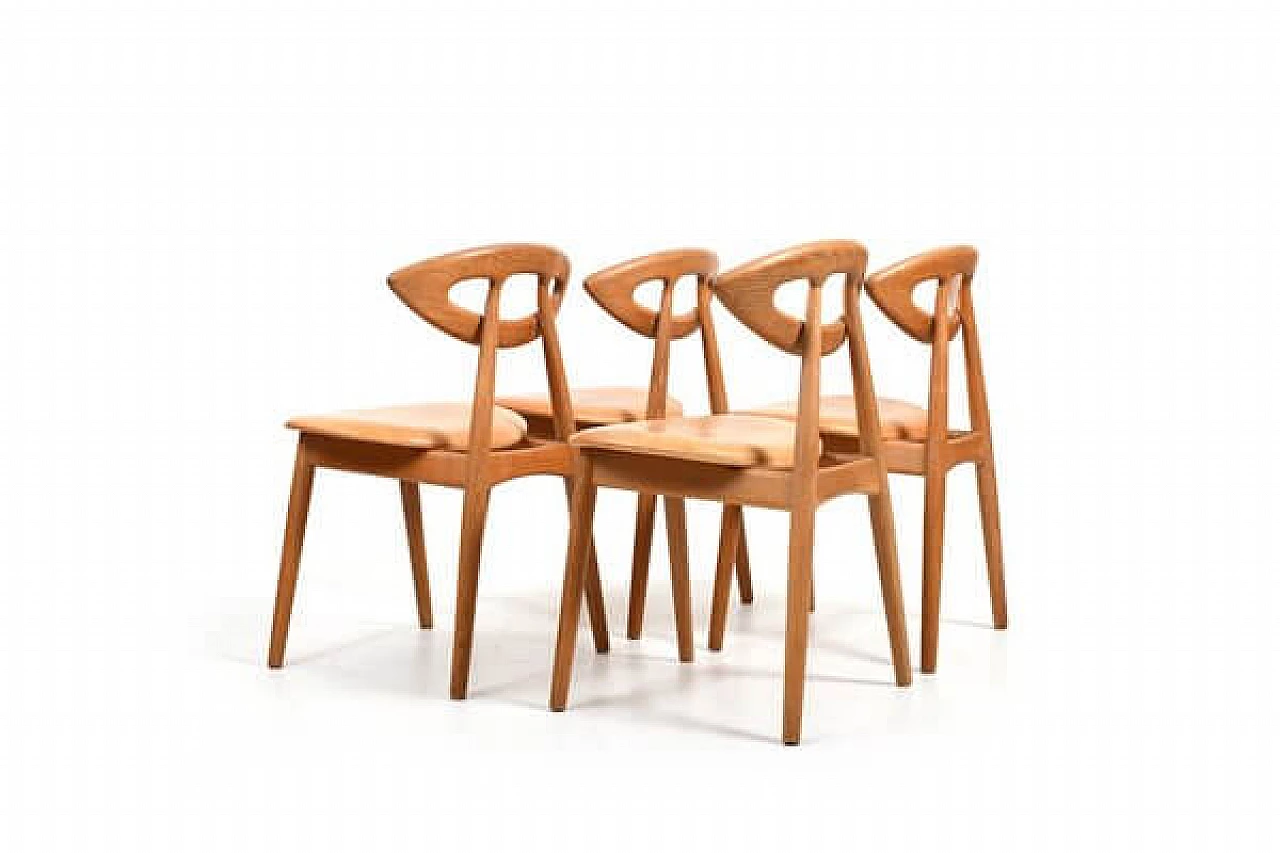 4 Eye 84 chairs by Ejvind A. Johansson for Ivan Gern Møbelfabrik, 1960s 5