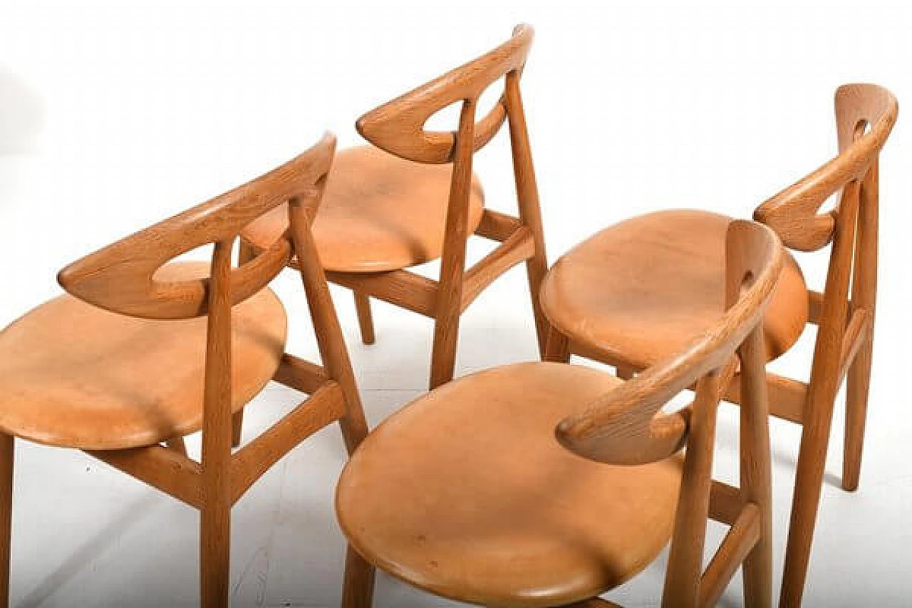 4 Eye 84 chairs by Ejvind A. Johansson for Ivan Gern Møbelfabrik, 1960s 6