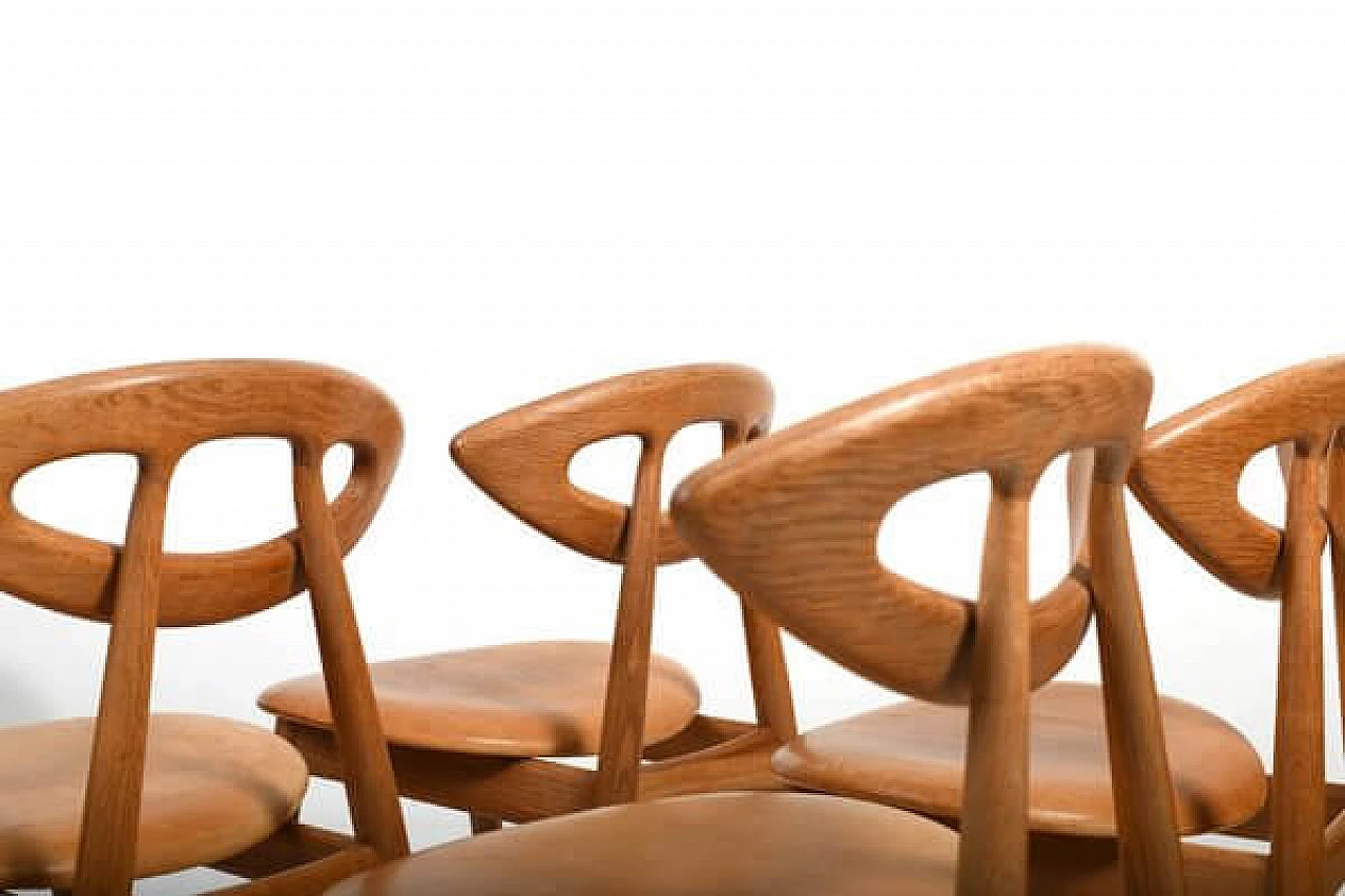 4 Eye 84 chairs by Ejvind A. Johansson for Ivan Gern Møbelfabrik, 1960s 8