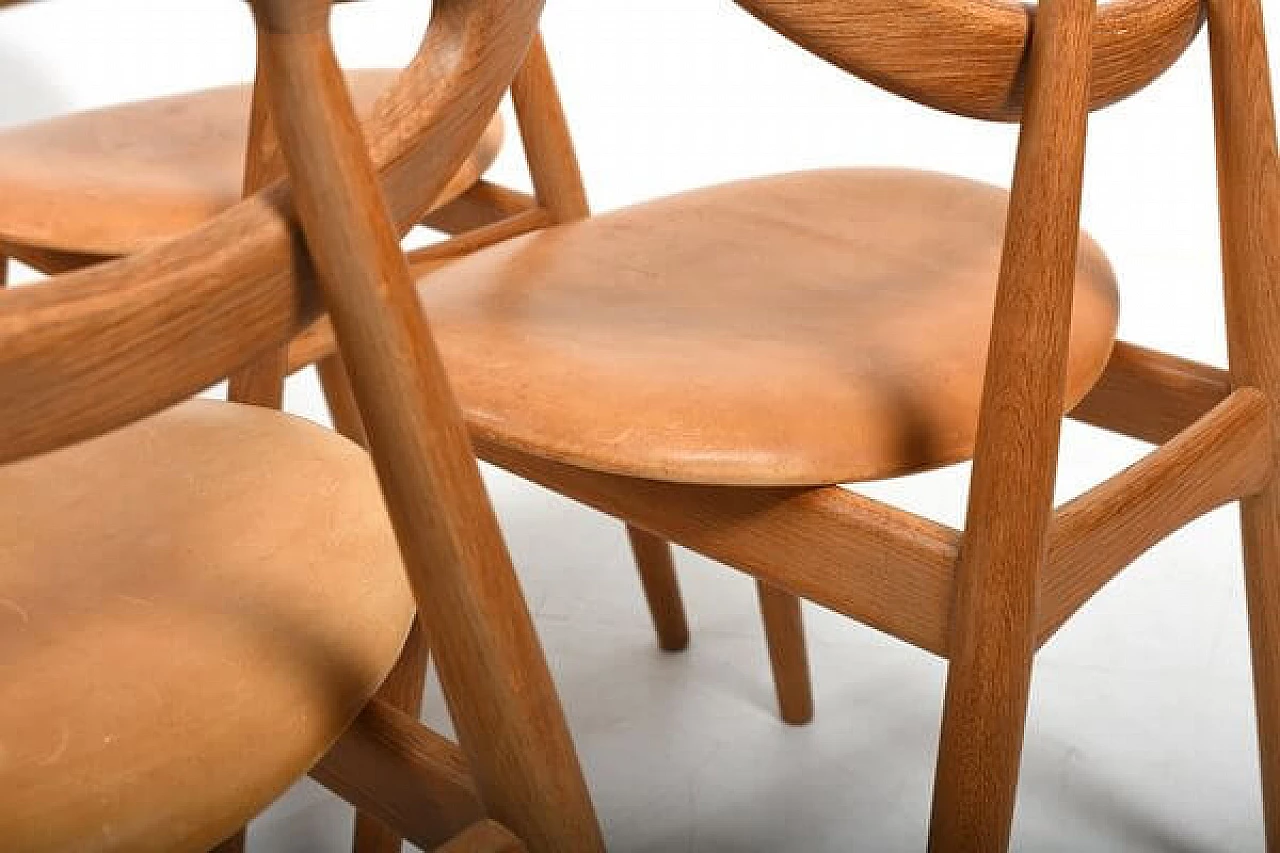 4 Eye 84 chairs by Ejvind A. Johansson for Ivan Gern Møbelfabrik, 1960s 9