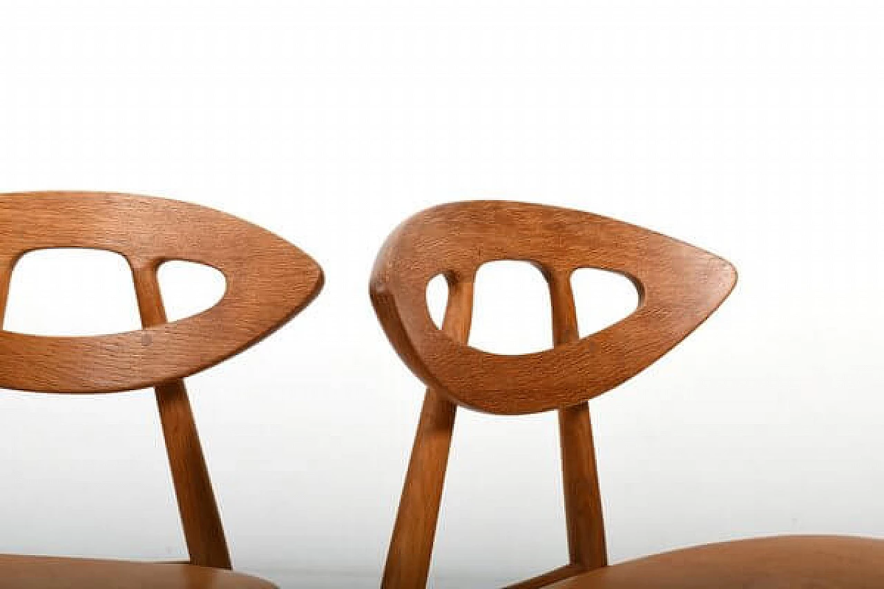 4 Eye 84 chairs by Ejvind A. Johansson for Ivan Gern Møbelfabrik, 1960s 13