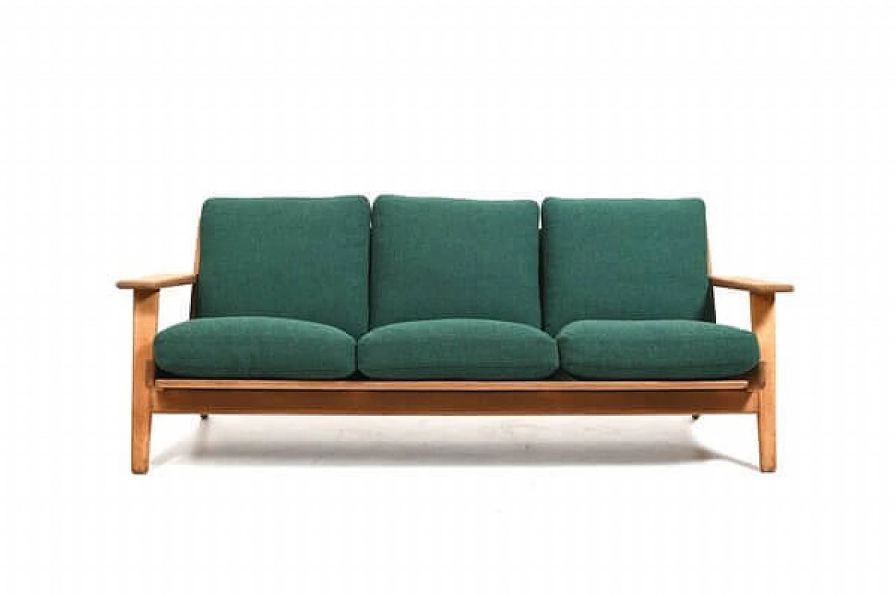 Divano GE-290/3 di Hans J. Wegner per Getama, anni '50 5