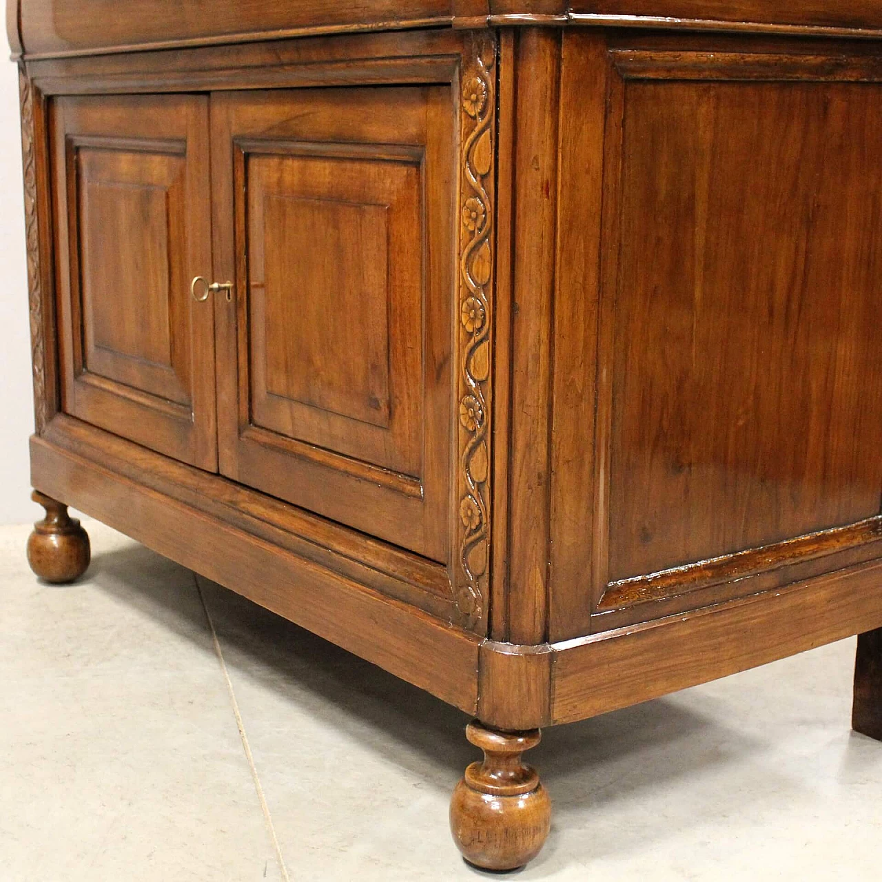 Louis Philippe solid walnut cappuccina sideboard, mid-19th century 9