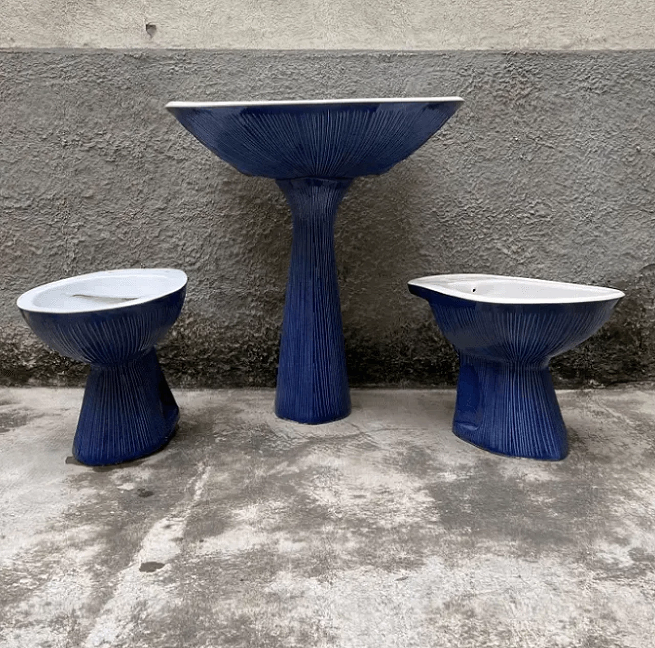 3 Pezzi bagno in ceramica di Antonia Campi per Richar Ginori, anni '50 2