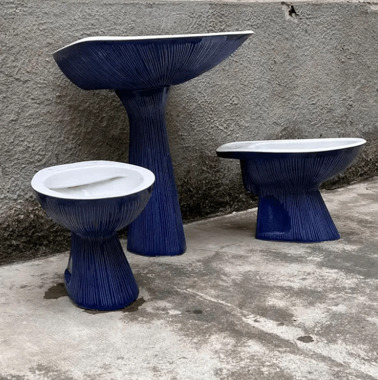 3 Pezzi bagno in ceramica di Antonia Campi per Richar Ginori, anni '50 4