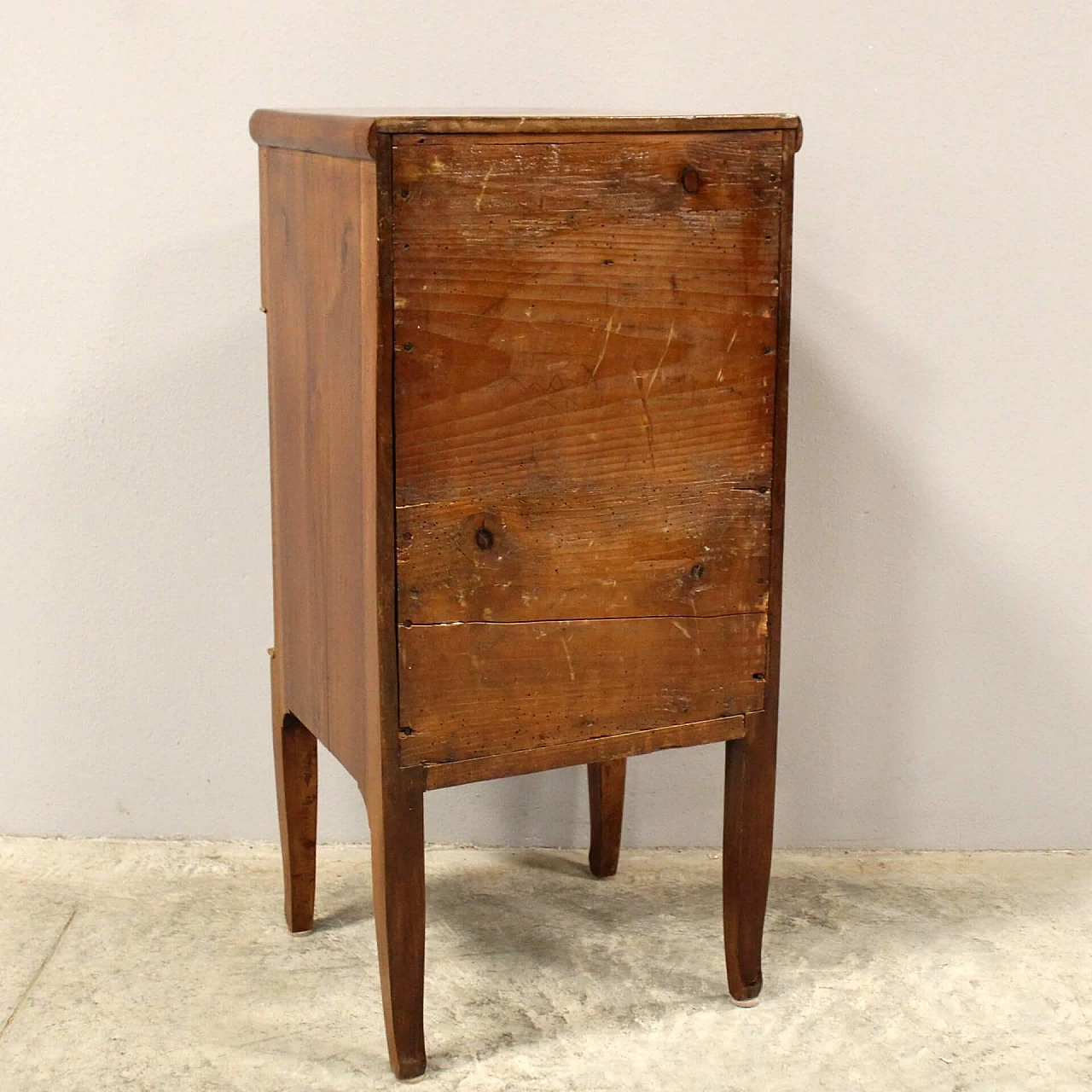 Directoire solid walnut bedside table, late 18th century 6