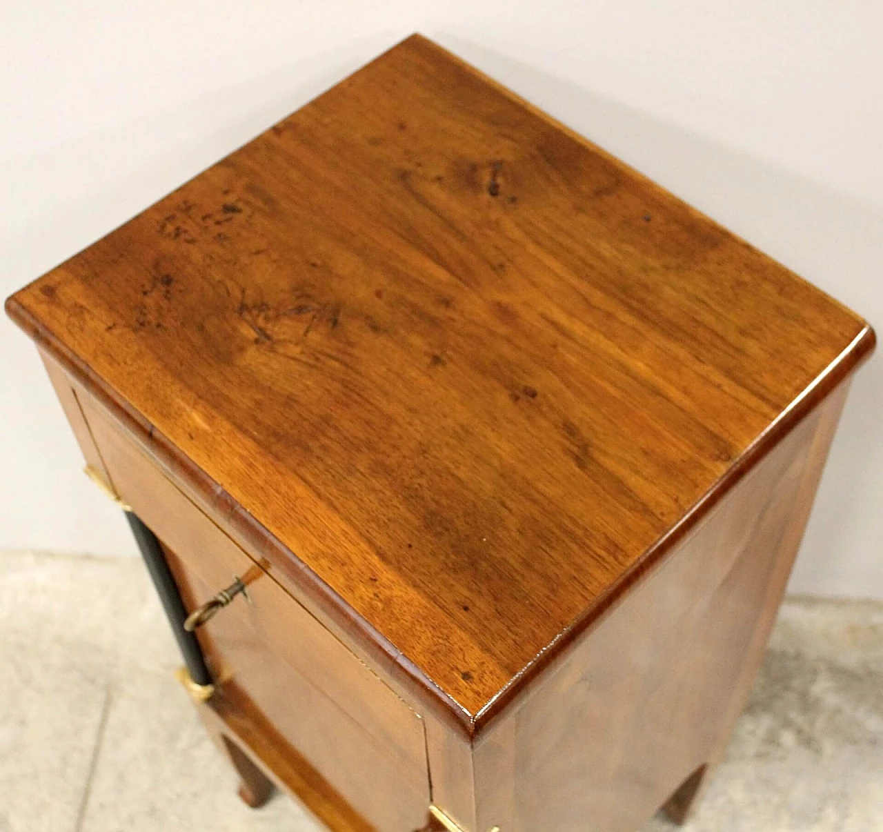 Directoire solid walnut bedside table, late 18th century 9
