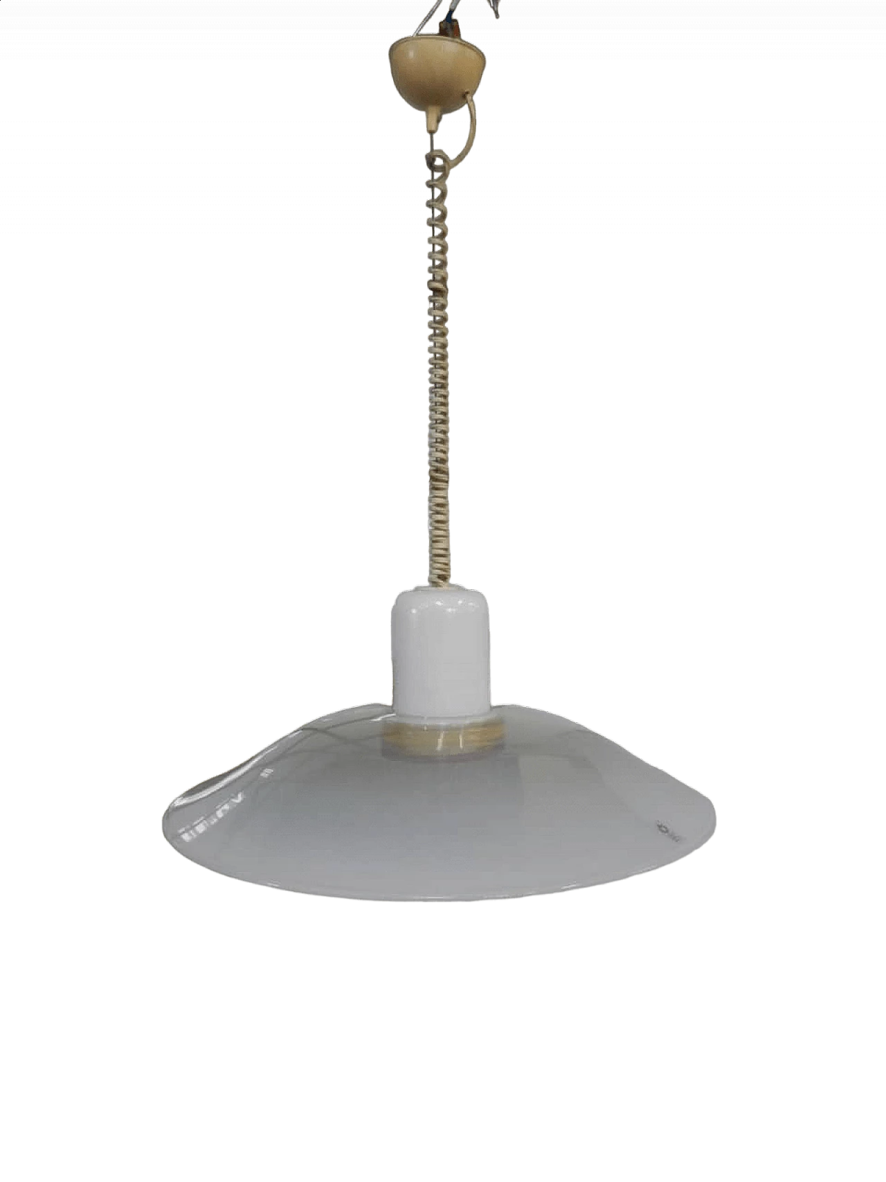 Murano glass hanging lamp by Leucos, 1960s 13