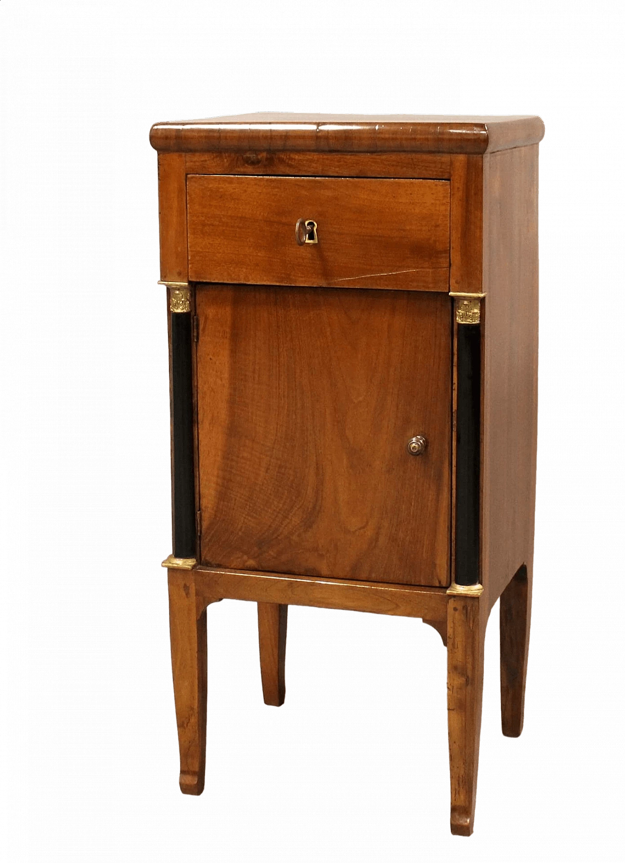 Directoire solid walnut bedside table, late 18th century 11