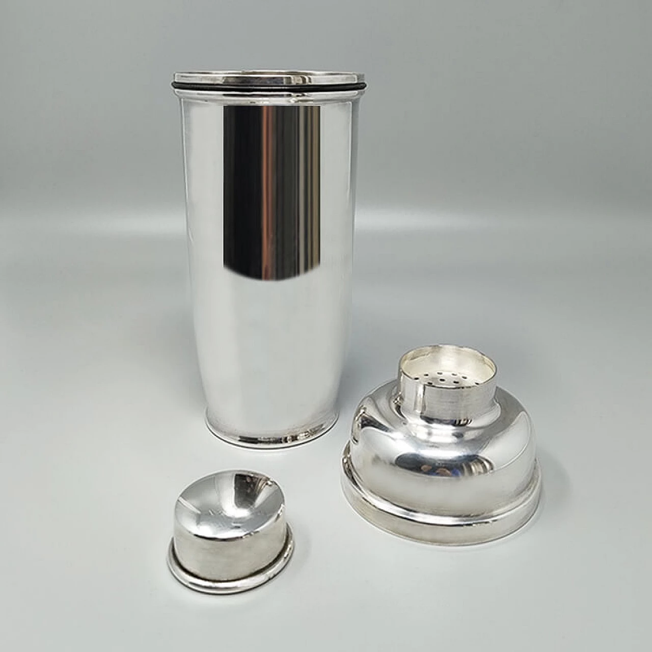 Silver-plated cocktail shaker by Zanetta, 1960s 4