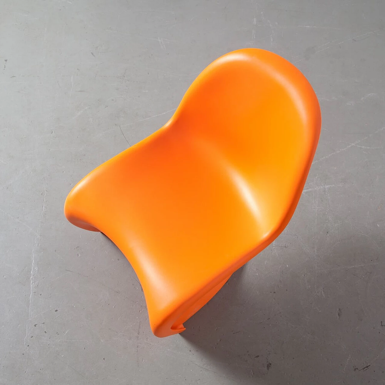 4 Sedie Panton Chair S arancioni di Verner Panton per Vitra 3