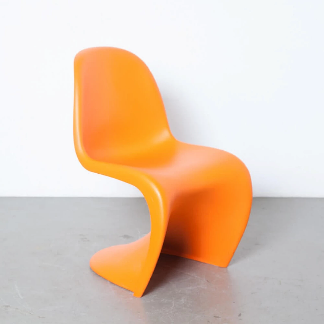 4 Sedie Panton Chair S arancioni di Verner Panton per Vitra 4
