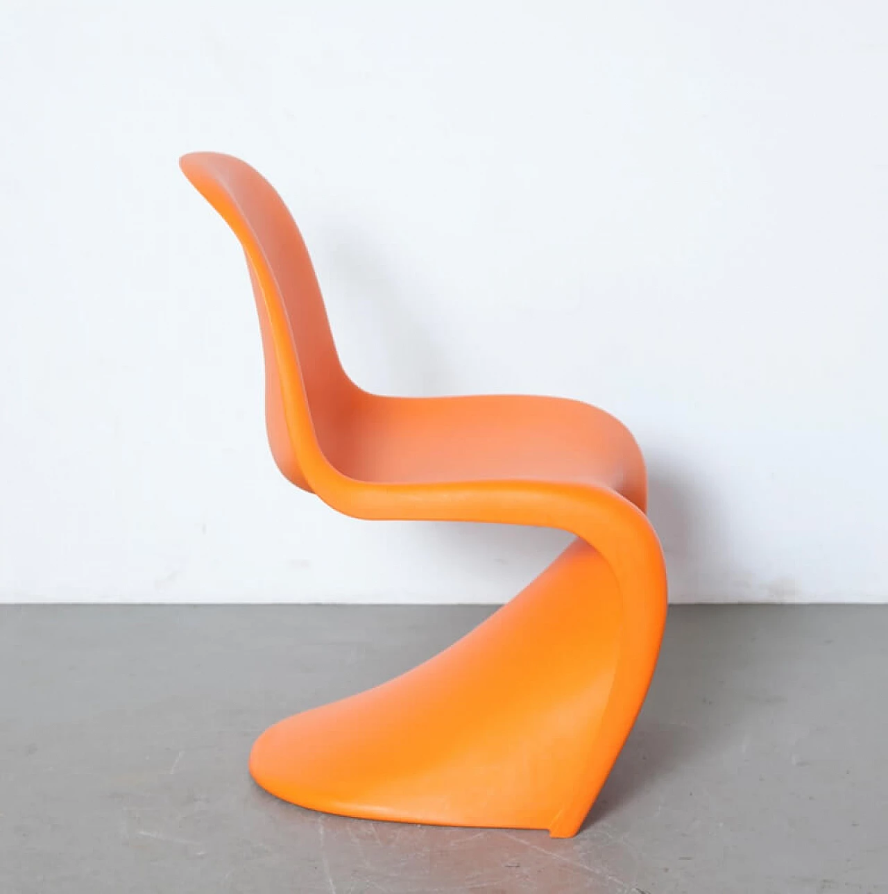 4 Sedie Panton Chair S arancioni di Verner Panton per Vitra 7