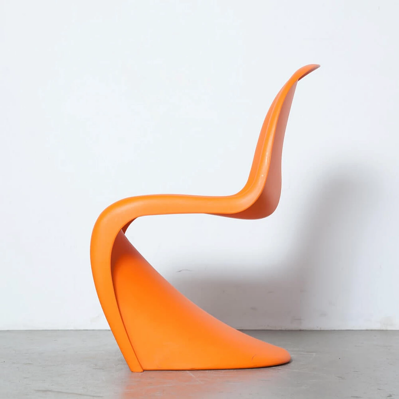 4 Sedie Panton Chair S arancioni di Verner Panton per Vitra 11