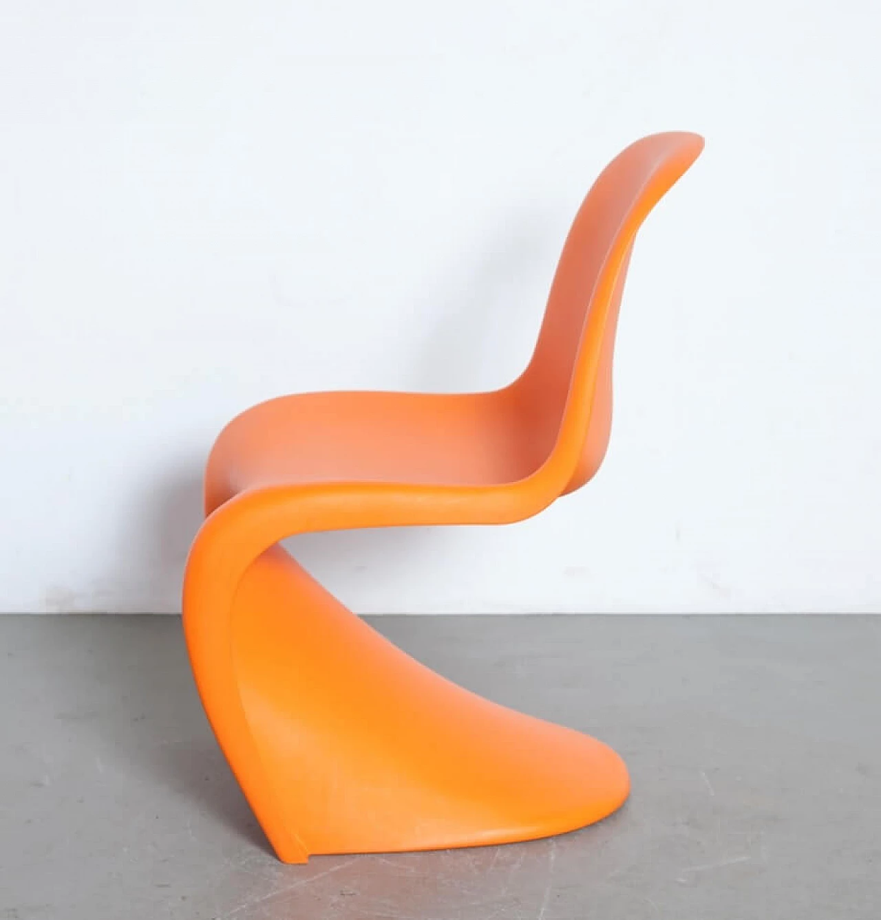 4 Sedie Panton Chair S arancioni di Verner Panton per Vitra 15