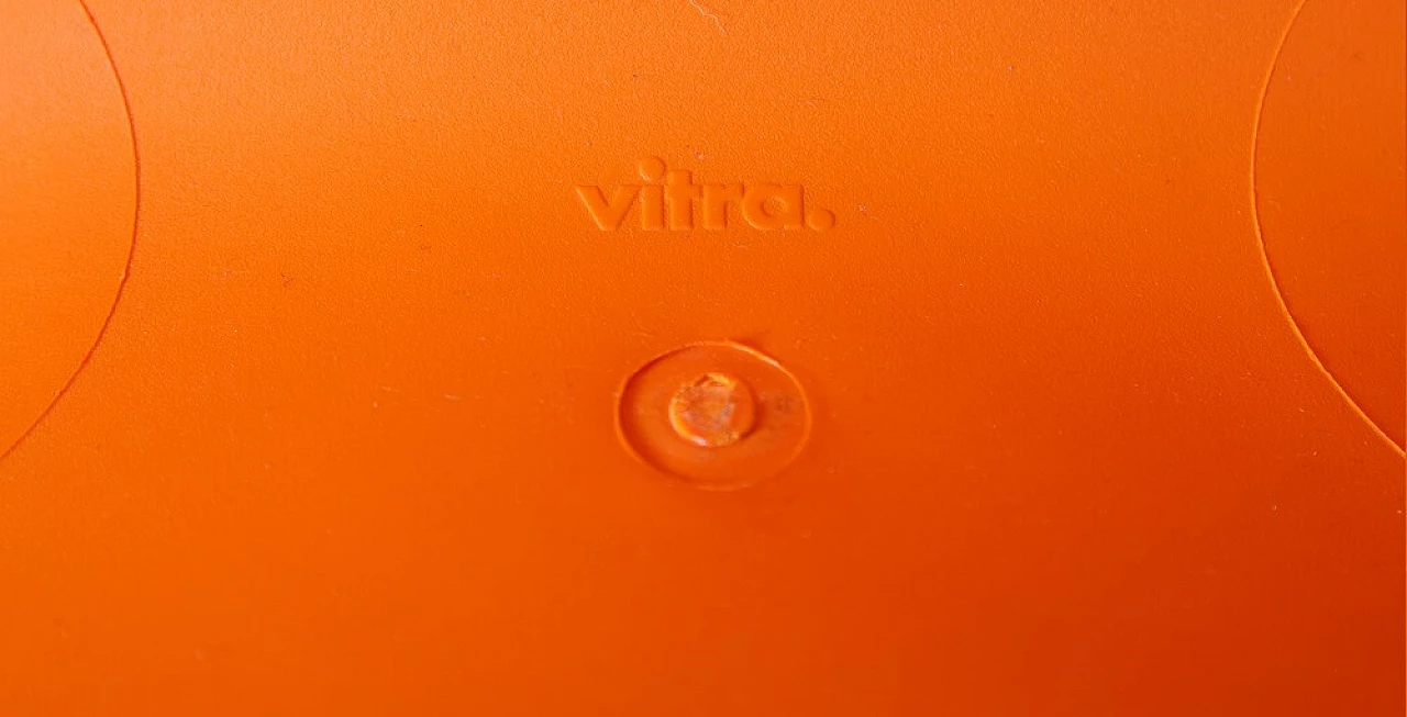 4 Sedie Panton Chair S arancioni di Verner Panton per Vitra 16