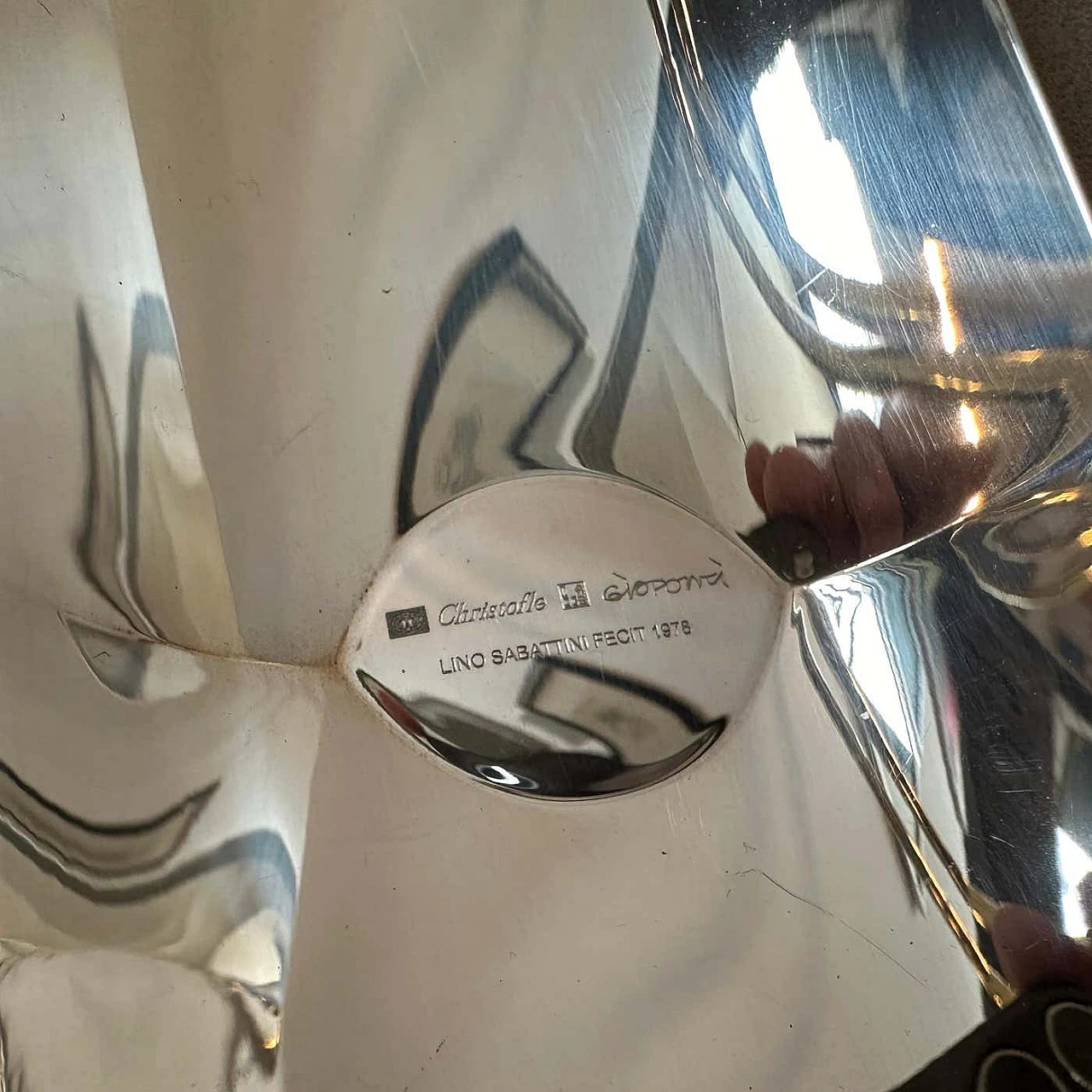 Centrotavola in argento di Gio Ponti e Lino Sabattini per Christofle, 1976 4