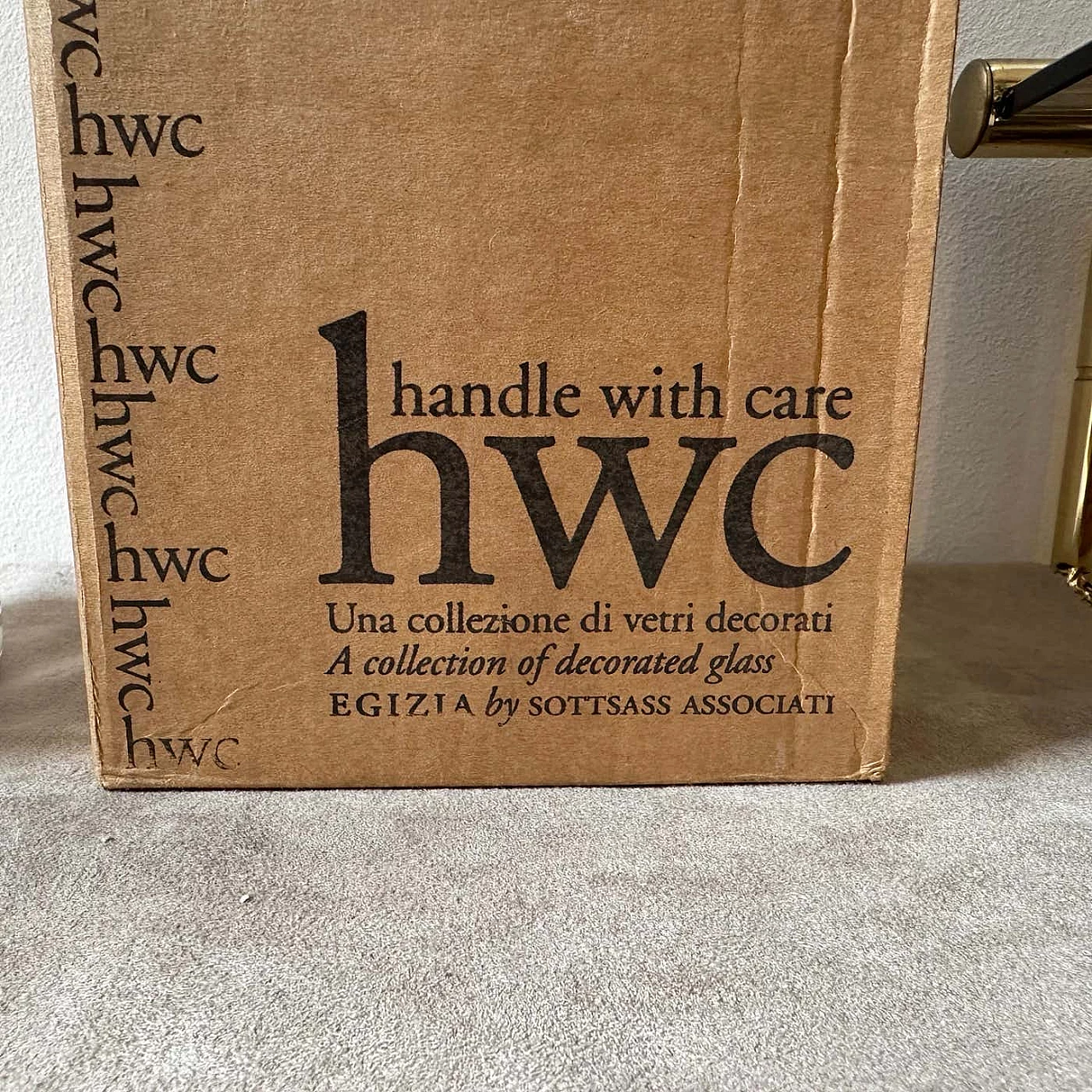 Vaso in vetro soffiato a mano e argento di Sottsass Associati per Egizia, anni '90 8