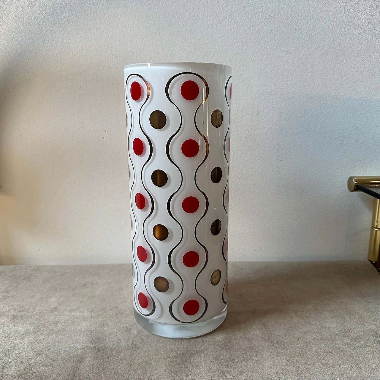 Vaso in vetro soffiato a mano e argento di Sottsass Associati per Egizia, anni '90 9