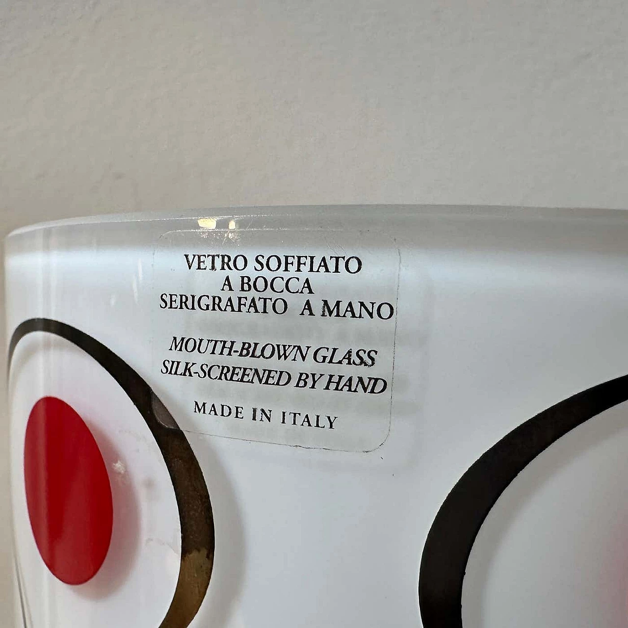 Vaso in vetro soffiato a mano e argento di Sottsass Associati per Egizia, anni '90 10