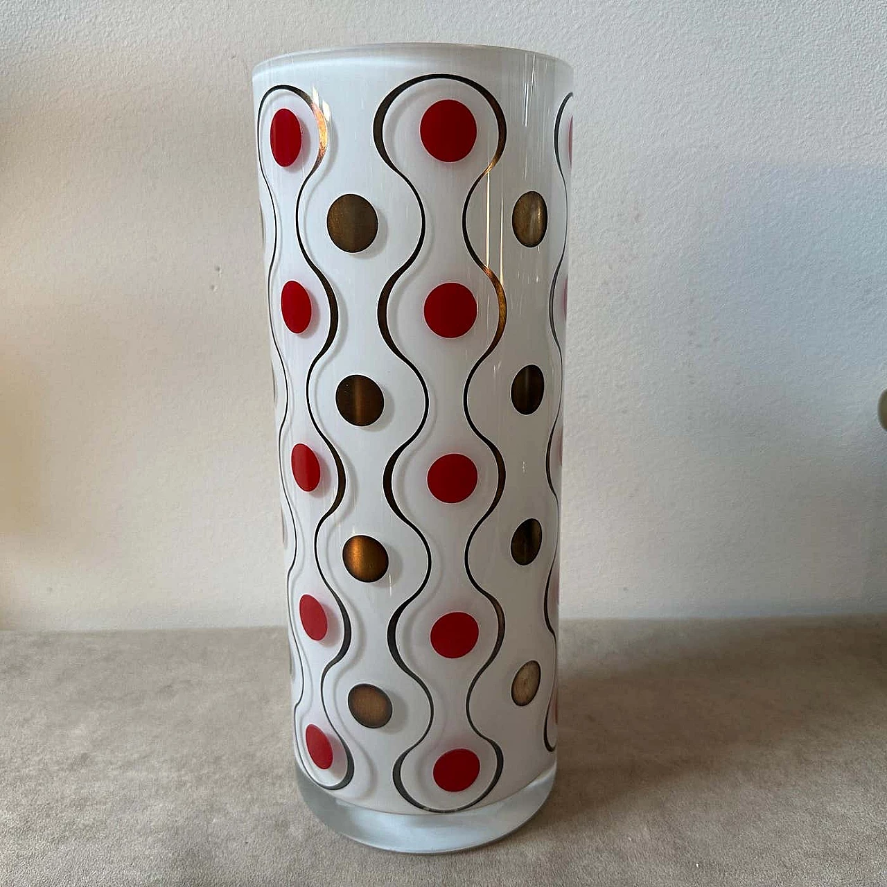 Vaso in vetro soffiato a mano e argento di Sottsass Associati per Egizia, anni '90 14