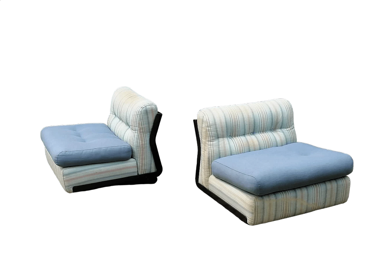 Pair of Amanta armchairs by Mario Bellini for B&B Italia, 1970s 12