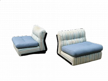 Pair of Amanta armchairs by Mario Bellini for B&B Italia, 1970s