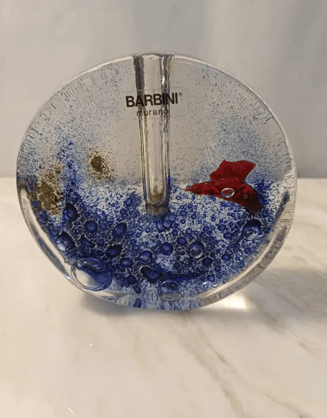 Murano glass single-flower vase by Barbini, 1960s | intOndo