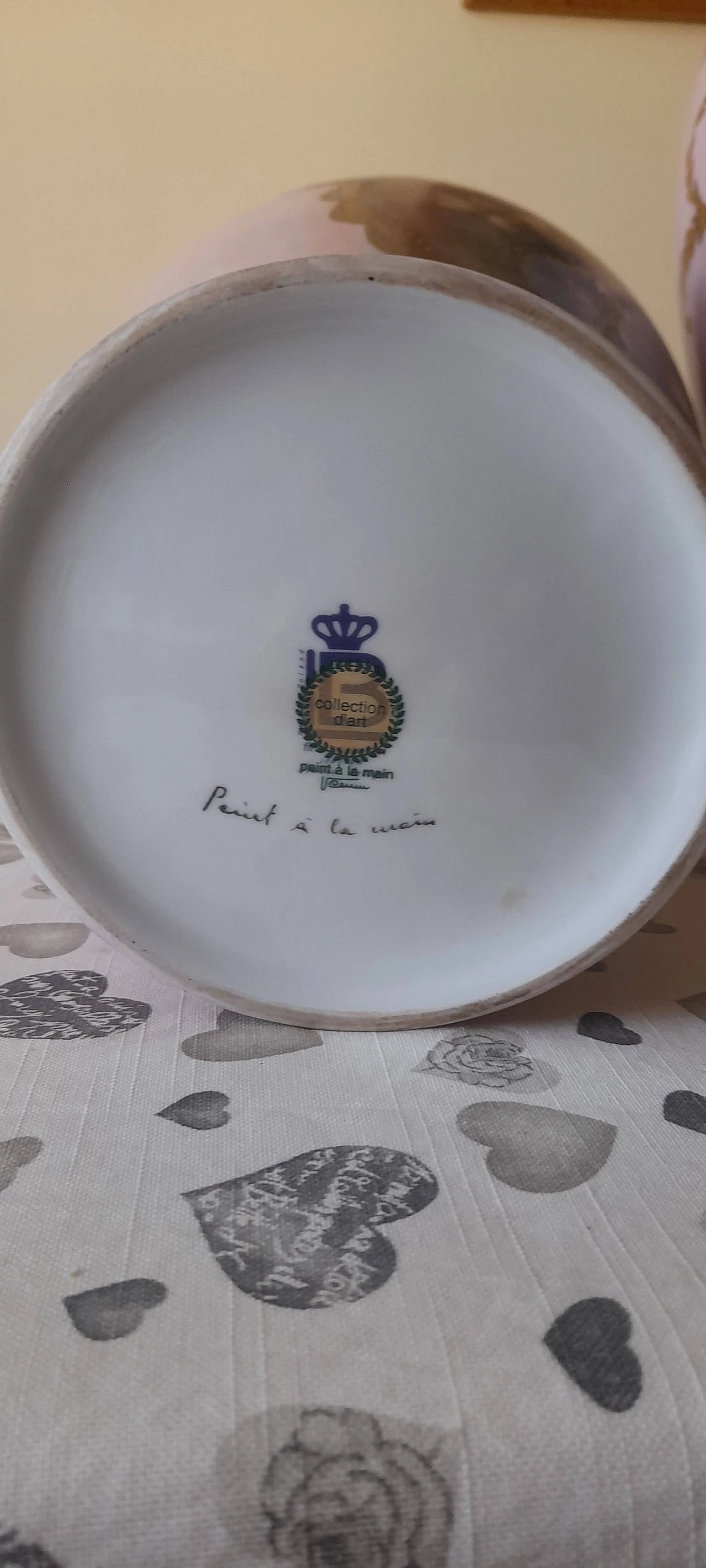 Pair of painted Limoges porcelain vases, early 20th century 2