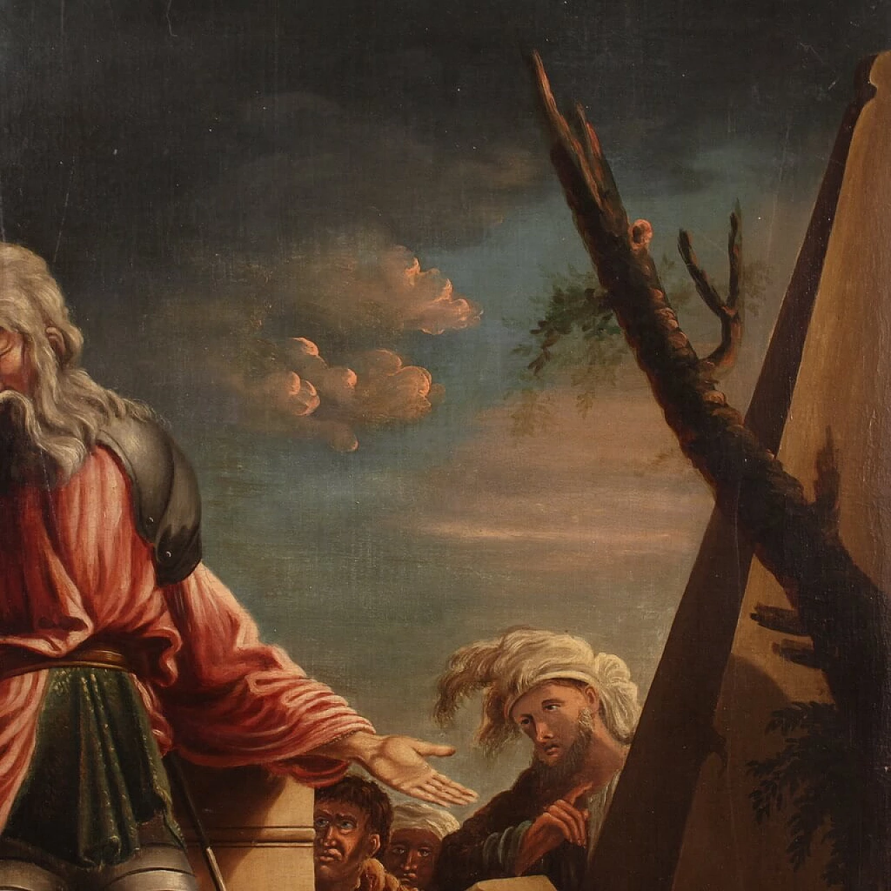 Blind Belisarius is recognised by a soldier, oil on canvas, 17th century 15