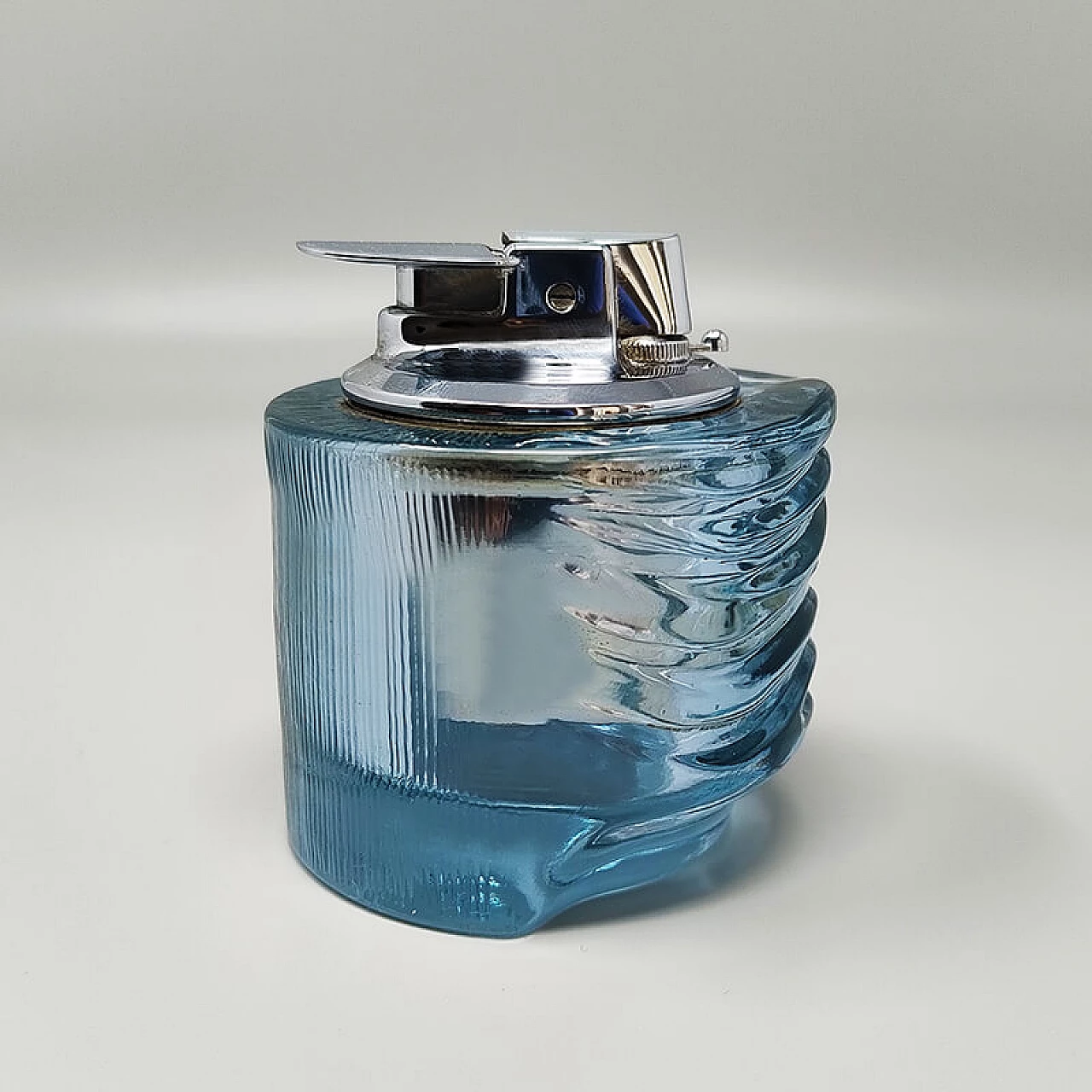 Crystal table lighter by Fabio Frontini for Arnolfo di Cambio, 1970s 2
