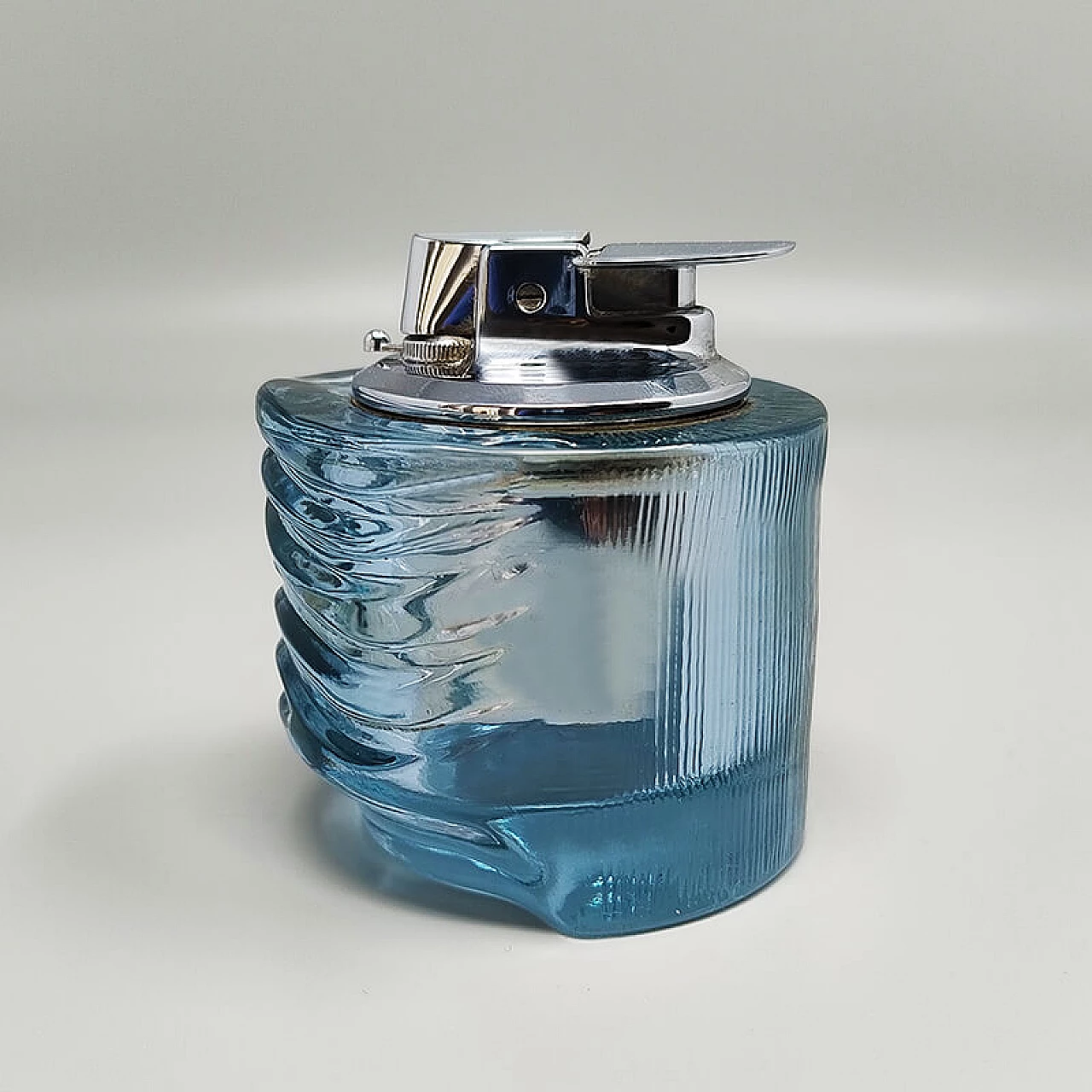 Crystal table lighter by Fabio Frontini for Arnolfo di Cambio, 1970s 3
