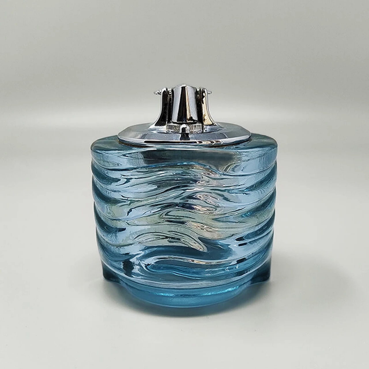 Crystal table lighter by Fabio Frontini for Arnolfo di Cambio, 1970s 6