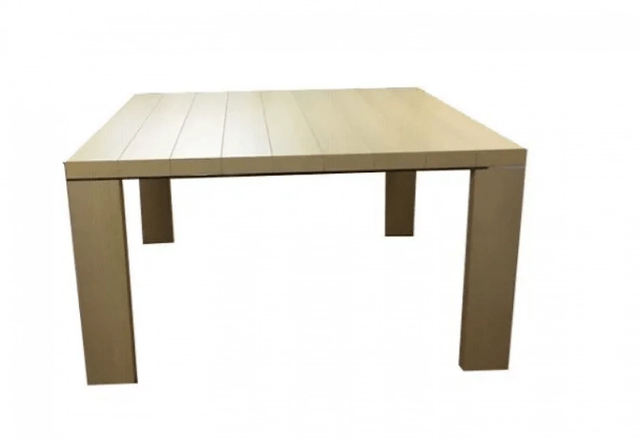 Geometric wooden table by Emaf Progetti for Zanotta, late 20th century 1