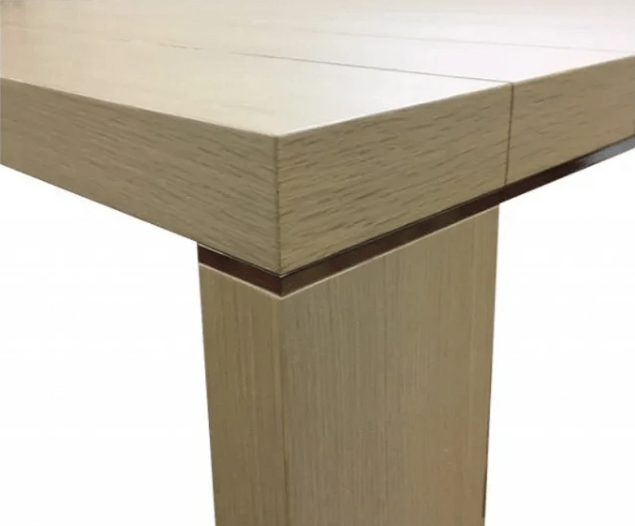 Geometric wooden table by Emaf Progetti for Zanotta, late 20th century 4