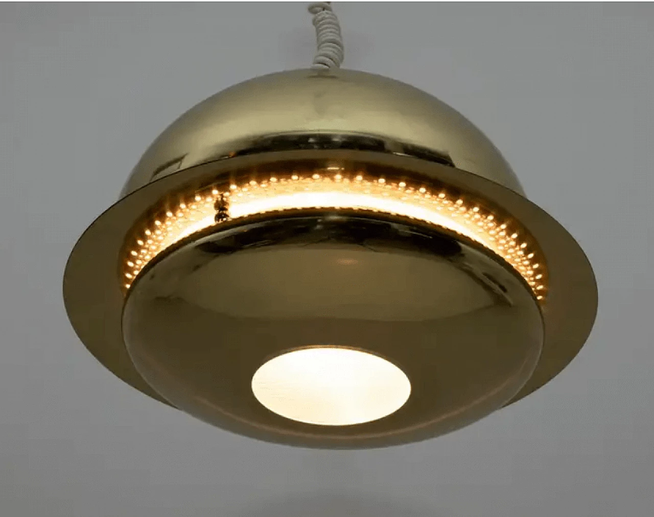 Lampadario in ottone di Afra & Tobia Scarpa, anni '60 6