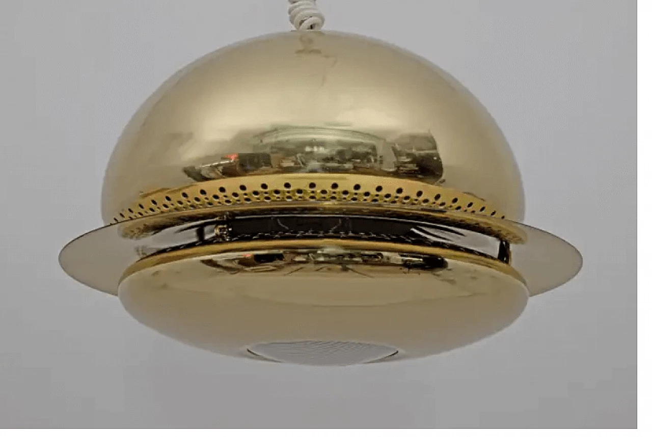 Brass chandelier by Afra & Tobia Scarpa, 1960s 7