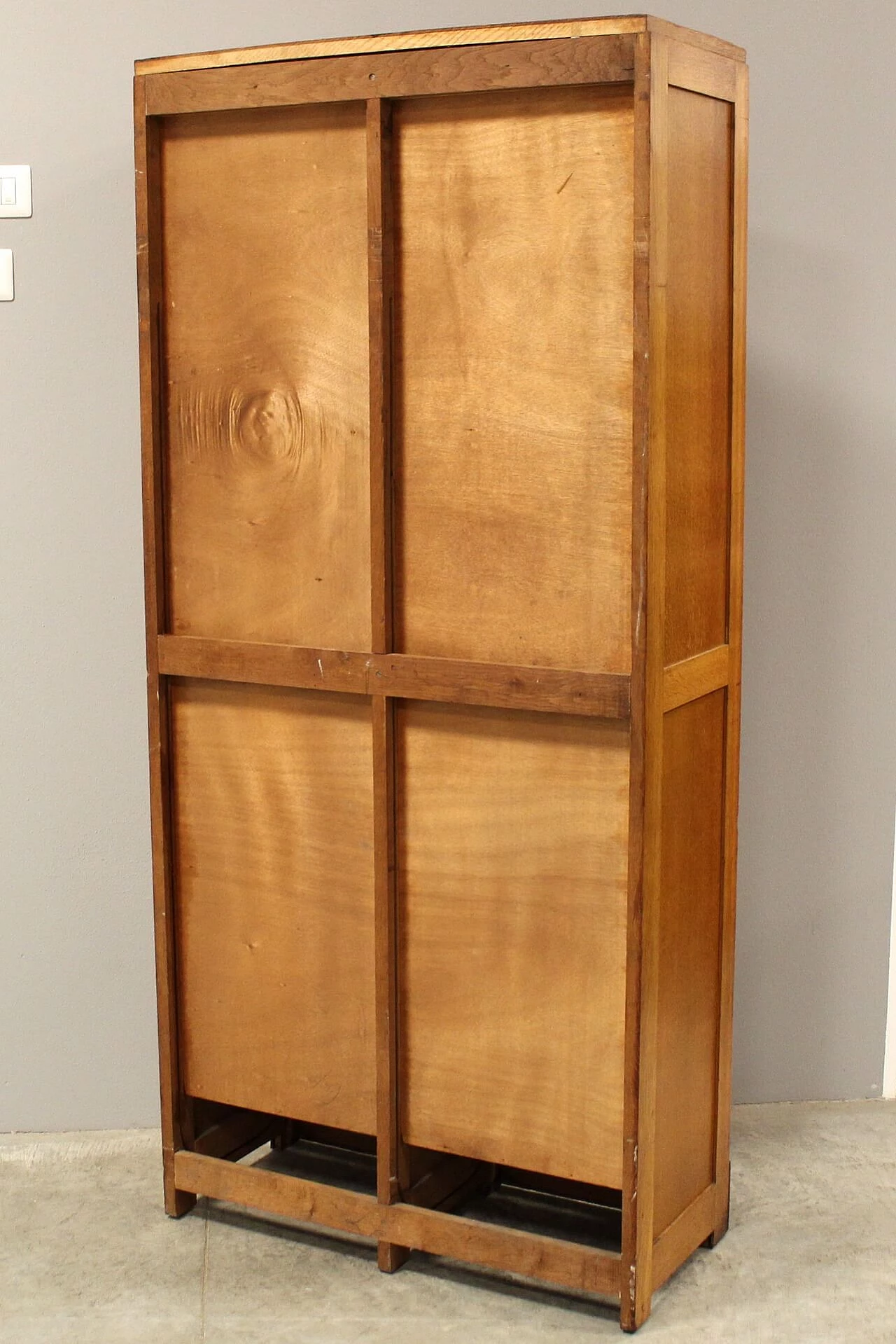 Oak filing cabinet with shutter, early 20th century 3