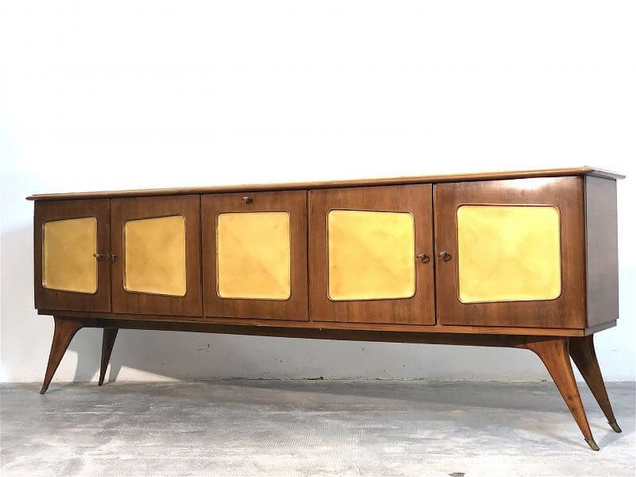 Credenza in pergamena, anni '50 1