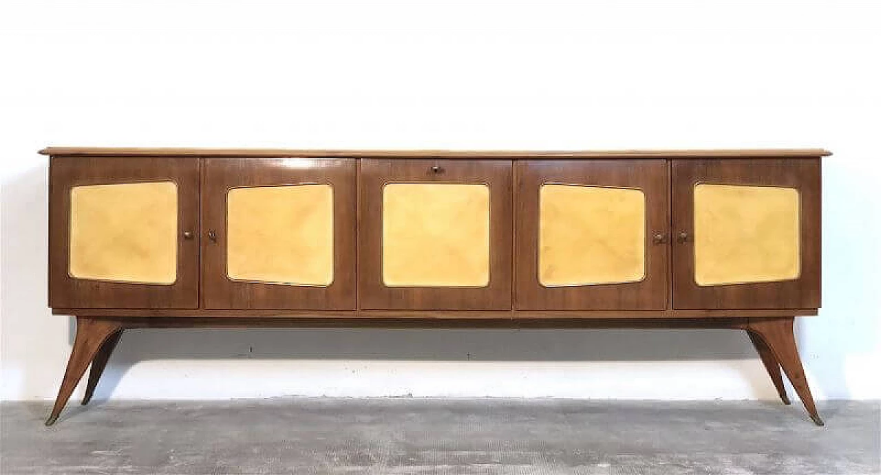 Credenza in pergamena, anni '50 4