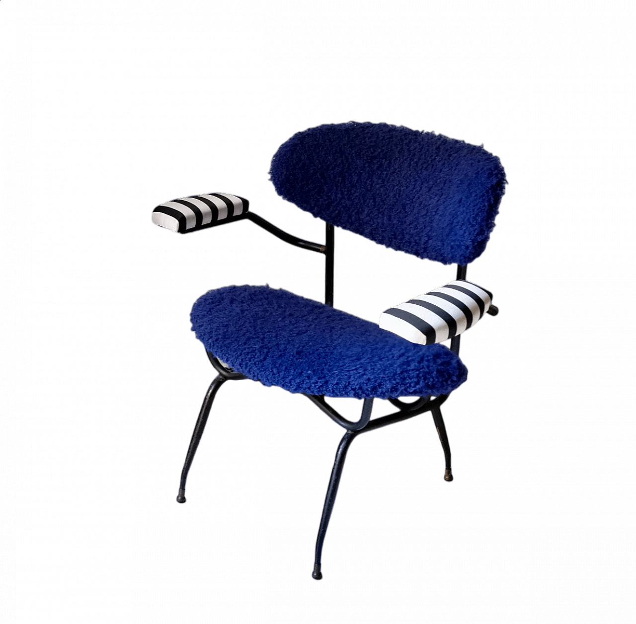 Poltrona a strisce blu, anni '90 4