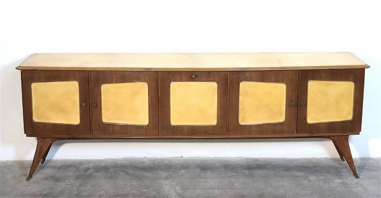 Credenza in pergamena, anni '50 9