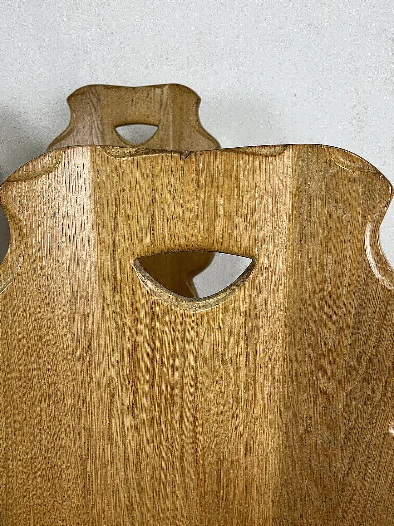 4 Carved wooden chairs, 1960s 6