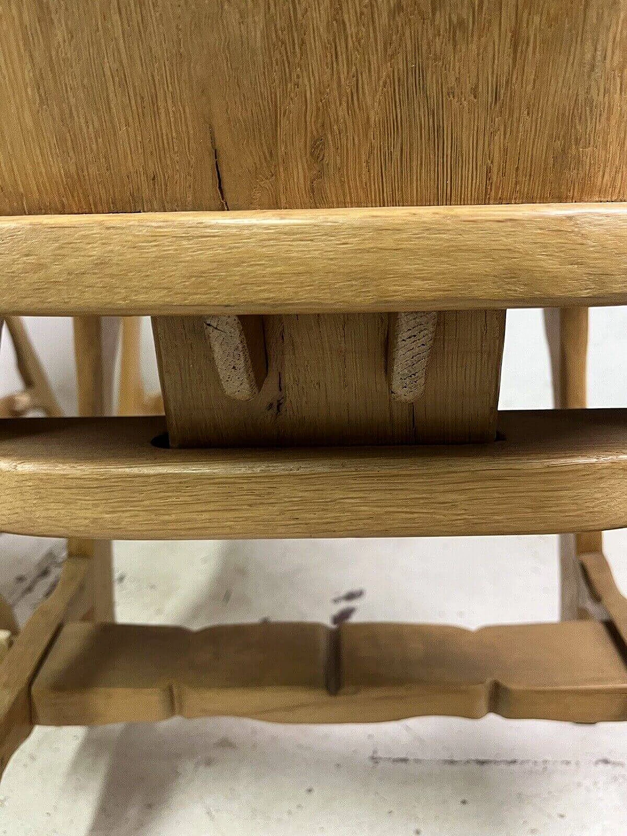 4 Carved wooden chairs, 1960s 12