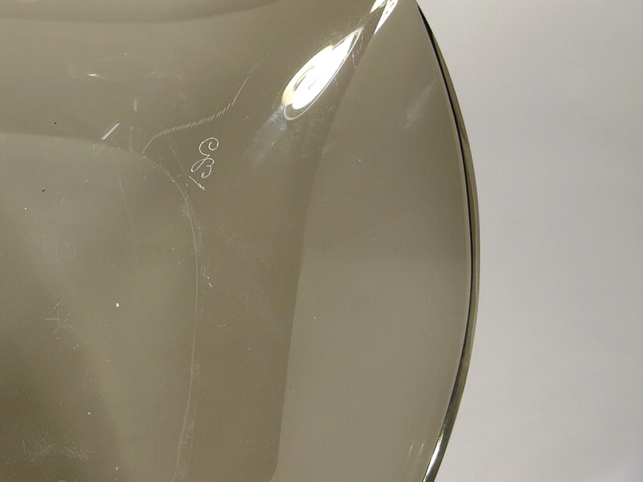 Glass centrepiece by Erwin Burger for Fontana Arte, 1960s 5