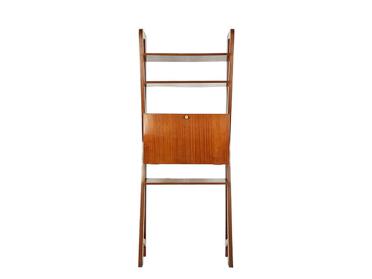 Teak and brass bookcase by ISA Bergamo, 1950s 1